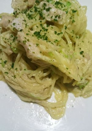 簡単！ツナ缶とキャベツのクリーミーパスタ-レシピのメイン写真