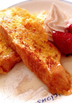 ふわふわ♪フランスパンのフレンチトースト-レシピのメイン写真