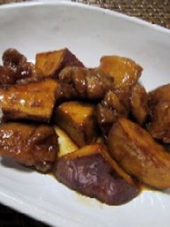 ∽∽鶏肉とさつまいもの揚げ煮∽∽-レシピのメイン写真