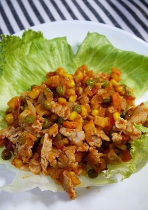 簡単！豚肉のチリはんぺん炒め-レシピのメイン写真