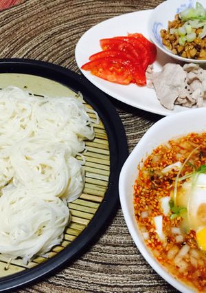 キムチの素でピリ辛冷え冷えつけ麺-レシピのメイン写真