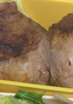 お弁当用に…さっぱり！肉巻きおにぎり-レシピのメイン写真
