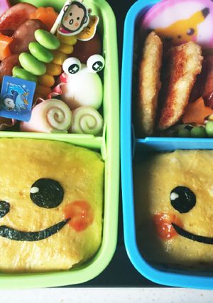 顔だけピカチュウオムライス☆キャラ弁-レシピのメイン写真