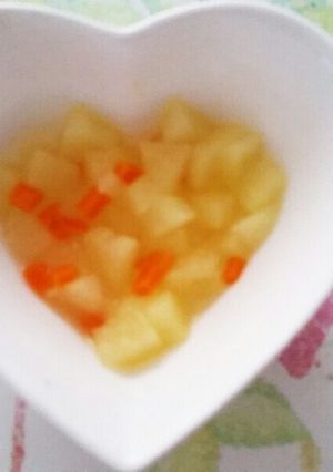 離乳食中期～ りんご人参煮-レシピのメイン写真