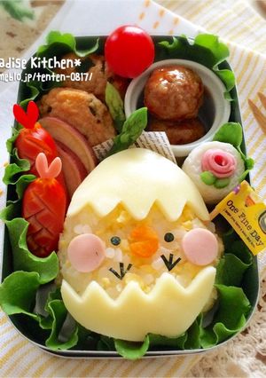 キャラ弁*簡単♪ひよこちゃん弁当-レシピのメイン写真