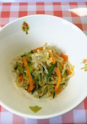 はりはり大根サラダ　給食-レシピのメイン写真