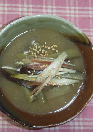 茄子とみょうがの夏野菜とろみ冷汁-レシピのメイン写真