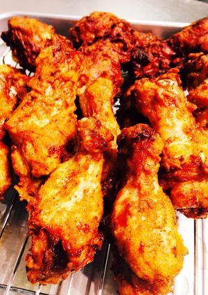 夏の鶏の唐揚！鶏肉の手羽元とカレー粉で-レシピのメイン写真