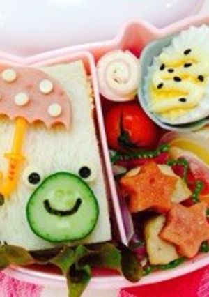 梅雨のカエルさん弁当…♩-レシピのメイン写真