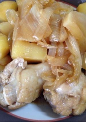 簡単‼︎鶏手羽とじゃがいもの照り煮-レシピのメイン写真