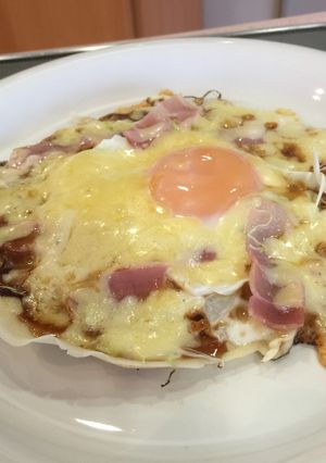 お好み焼きの生地とフライパンで簡単☆ピザ-レシピのメイン写真