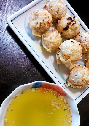 サッポロ一番塩ラーメンで!明石焼き風-レシピのメイン写真