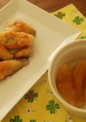 バナナとリンゴの美味しい食べ方♪-レシピのメイン写真