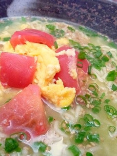 *トマ玉のっけ塩らーめん*-レシピのメイン写真