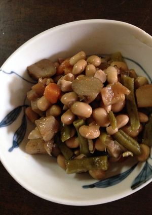 筑前煮風五目豆-レシピのメイン写真