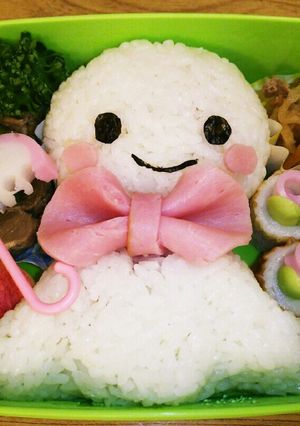 梅雨のキャラ弁♪てるてる坊主♪-レシピのメイン写真