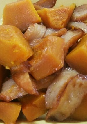 かぼちゃとさつまあげの煮物-レシピのメイン写真