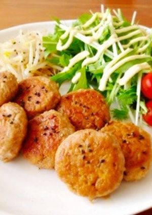 豚挽き肉で♪ふわふわお豆腐入りつくね-レシピのメイン写真