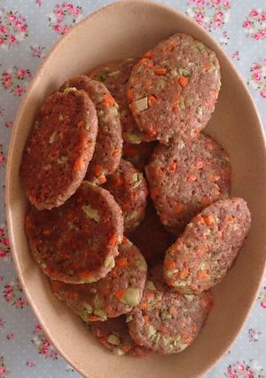卵不使用！ひき肉の手づかみハンバーグ-レシピのメイン写真