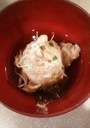 鯛のあらで素麺！-レシピのメイン写真