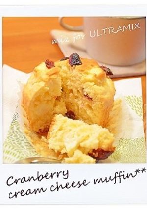 クランベリーとクリームチーズのマフィン-レシピのメイン写真