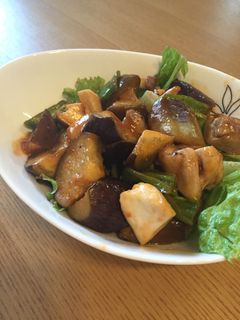 鶏肉とナスの甘酢炒め-レシピのメイン写真