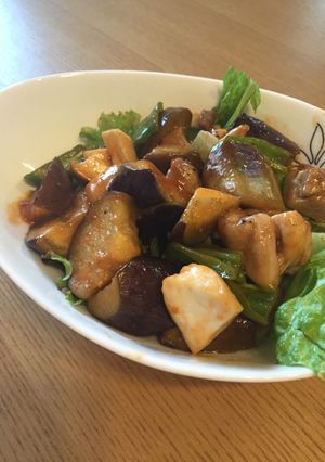 鶏肉とナスの甘酢炒め-レシピのメイン写真