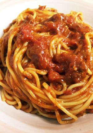 カレーリメイク！ミートソース風-レシピのメイン写真