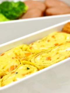 お弁当に!人参ナムル入りの卵焼き-レシピのメイン写真
