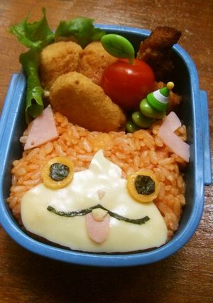 キャラ弁☆ジバニャン☆パーツ切りのコツ付-レシピのメイン写真