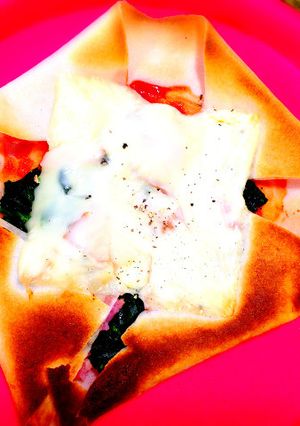 簡単★春巻きの皮deカリカリピザ★-レシピのメイン写真