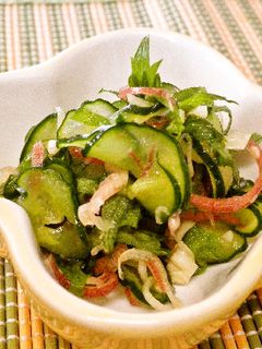 キュウリと香味野菜の和え物-レシピのメイン写真