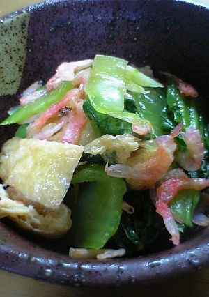 青梗菜と揚げのポン浸し-レシピのメイン写真