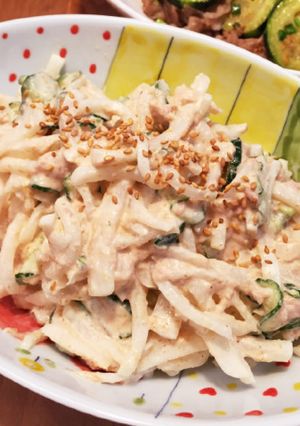 【給食の味】大根のごまマヨサラダ･ᴗ･-レシピのメイン写真