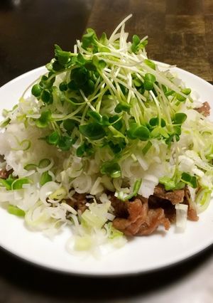 暑さに負けるな！牛ロースのさっぱり焼肉！-レシピのメイン写真