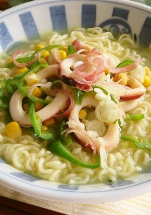 イカとピーマンの塩らーめん-レシピのメイン写真