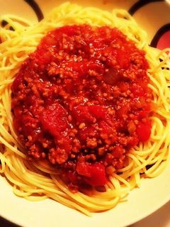 トマト缶で簡単!ミートソースパスタ★-レシピのメイン写真