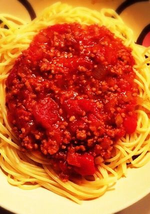 トマト缶で簡単！ミートソースパスタ★-レシピのメイン写真