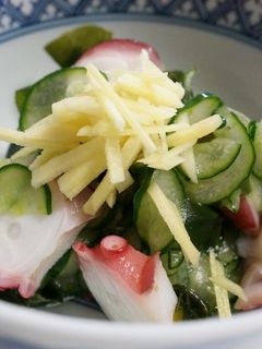 きゅうりとわかめとタコの酢の物-レシピのメイン写真