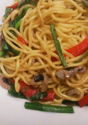 タコわさ塩焼きそば-レシピのメイン写真