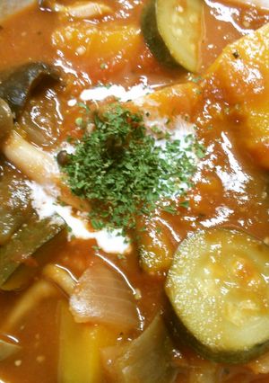 簡単!かぼちゃナス ズッキーニのトマト煮-レシピのメイン写真