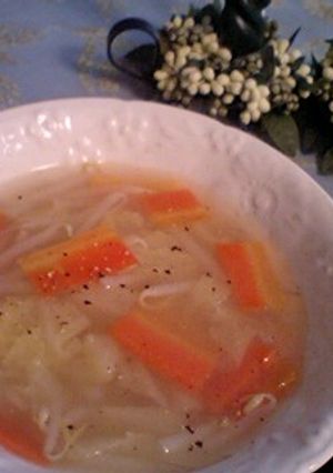 ☆。+*柚子胡椒香る幸せスープ☆.。+*-レシピのメイン写真