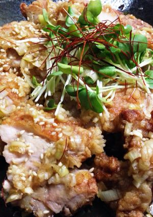鶏もも肉の唐揚げで油淋鶏風南蛮漬け-レシピのメイン写真