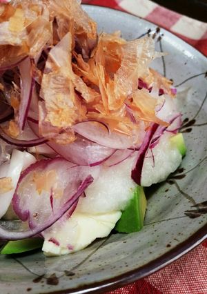 大根長芋Wおろしでアボカドと豆腐のサラダ-レシピのメイン写真