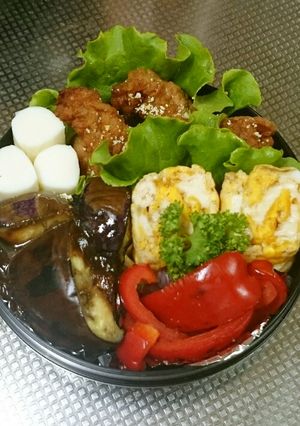 柚子ざんぎのカラフルバランスお弁当。-レシピのメイン写真