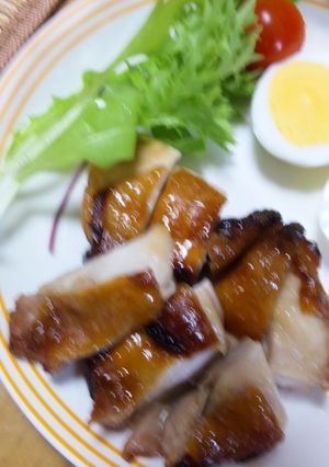 鶏肉職人語る醤油と蜂蜜で簡単、メイン食材-レシピのメイン写真