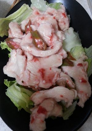 プルプル♪鶏胸肉のオクラ梅肉和え-レシピのメイン写真