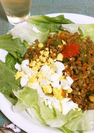 お豆腐と合挽き肉のヘルシー・ドライカレー-レシピのメイン写真