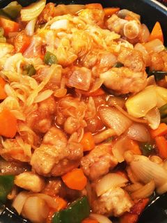 酢玉ねぎで揚げない酢鶏♡-レシピのメイン写真