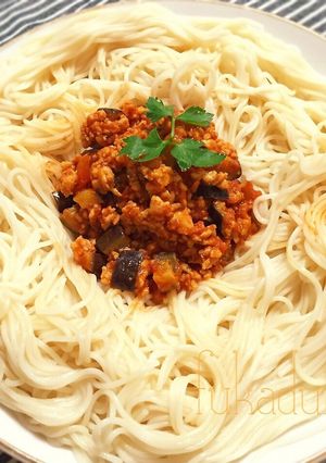 ピリ辛肉味噌&そうめん-レシピのメイン写真